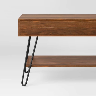 Hairpin TV Stand For TVs Up To 70" Brown - Threshold™ - Image 3