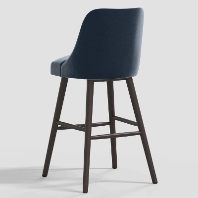 Geller Modern Counter Height Barstool In Shiny Velvet - Threshold⢠- Image 3