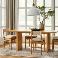 Bell Canyon Solid Wood Dining Table Natural - Threshold⢠Designed With Studio McGee