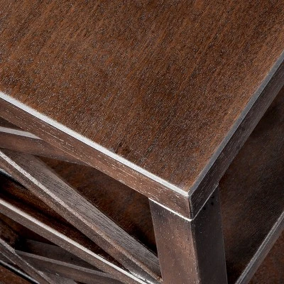 Owings End Table With 2 Shelves (Not Assembled) Espresso - Threshold™ - Image 3