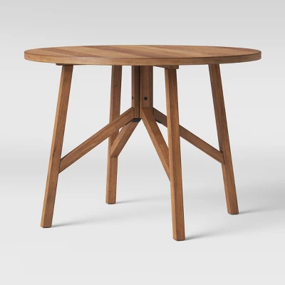 42" Clarksburg Cross Leg Wood Dining Table Round Brown - Threshold⢠- Image 2