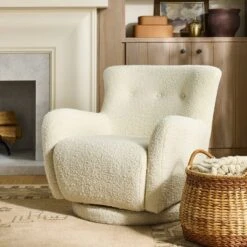 Kessler Swivel Chair Cream - Threshold⢠Designed With Studio McGee