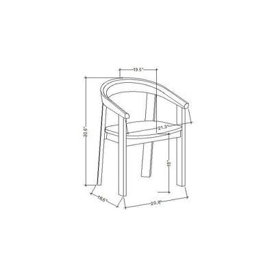 Terra Solid Wood Curved Back Dining Chair - Threshold⢠Designed With Studio McGee - Image 6