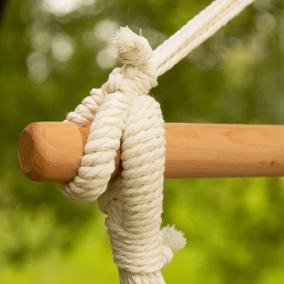 Pillowtop Chair Swing With Spreader Bar Heathered Blue - Threshold⢠- Image 3