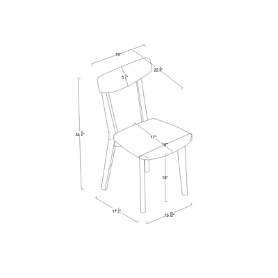 Astrid Mid-Century Dining Chairs - Threshold⢠- Image 8