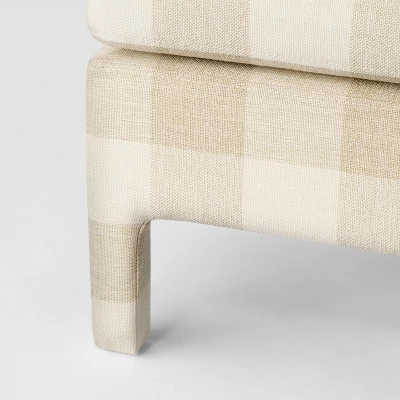 Bellfield Fully Upholstered Bench Checkered - Threshold™ Designed With Studio McGee - Image 3