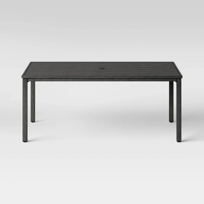 Ryegate 6 Person Weathered Teak Rectangle Patio Dining Table - Thresholdâ˘