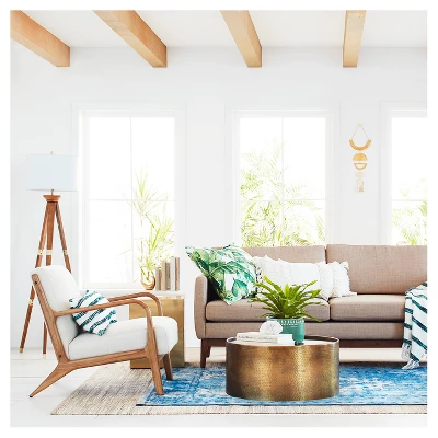 Manila Round Hammered Drum Coffee Table - Threshold⢠- Image 2