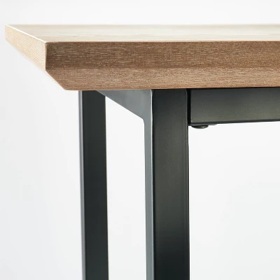 Hidden Hills Mixed Material Console Brown - Threshold⢠Designed With Studio McGee - Image 3