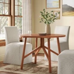 42" Clarksburg Round Dining Table Brown - Thresholdâ˘
