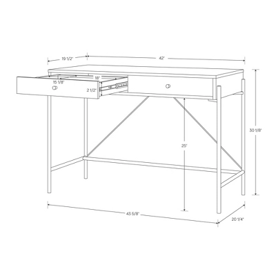 Elowen Desk With Drawer - Threshold™ - Image 3