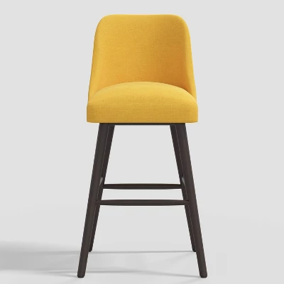 Geller Modern Counter Height Barstool In Linen - Threshold⢠- Image 2