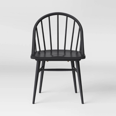 2pk Adwolf Rounded Spindle Dining Chairs Black - Threshold⢠- Image 3