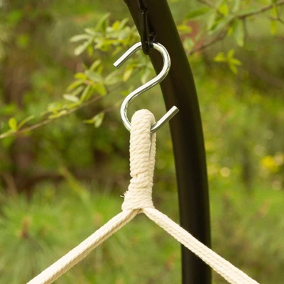 Pillowtop Chair Swing With Spreader Bar Heathered Blue - Threshold⢠- Image 2