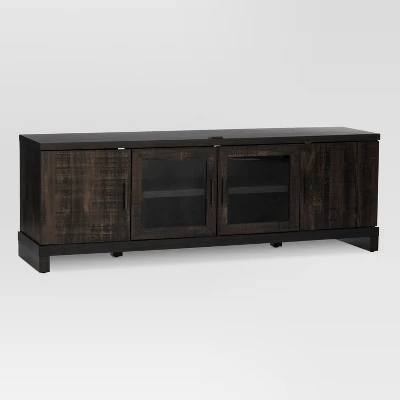 Storage TV Stand For TVs Up To 75" Weathered Pine - Thresholdâ˘
