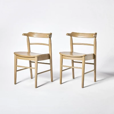 2pk Kaysville Curved Back Wood Dining Chair - Threshold⢠Designed With Studio McGee - Image 10