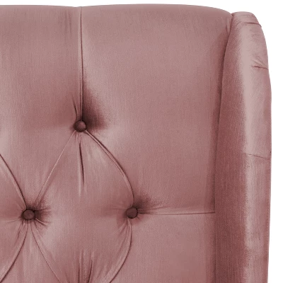 Tufted Velvet Upholstered Wingback Headboard - Skyline Furniture - Image 4