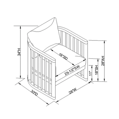 Richfield Barrel Spindle Back Accent Chair Cream/Natural - Threshold⢠Designed With Studio McGee - Image 6