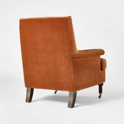 Mercer Rolled Upholstered Armchair With Casters - Threshold⢠Designed With Studio McGee - Image 3