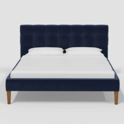 Dessy Pull Tufted Platform Bed In Luxe Velvet - Thresholdâ˘