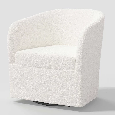 Rhea Swivel Chair In Boucle - Threshold⢠- Image 7