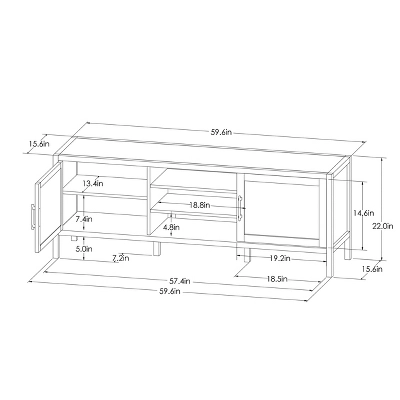 Warwick TV Stand For TVs Up To 69" With Storage - Threshold⢠- Image 5