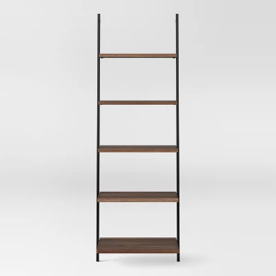 72" Loring 5 Shelf Leaning Bookshelf - Threshold⢠- Image 6
