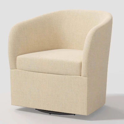 Rhea Swivel Chair In Linen - Threshold⢠- Image 6