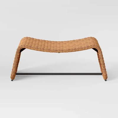 2pc Wexler Statement Chair With Ottoman - Brown - Threshold⢠- Image 5