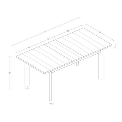 Bombelli Modern Extendable Dining Table Black - Threshold™ - Image 6