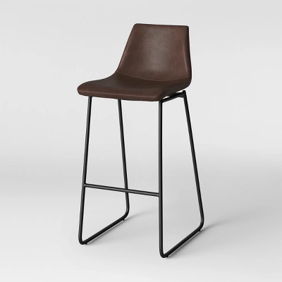 Bowden Faux Leather Barstool - Threshold⢠- Image 2