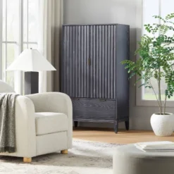 55" Thousand Oaks Wood Scalloped Cabinet - Threshold⢠Designed With Studio McGee