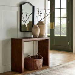 Ogden Burled Wood Console Table - Threshold⢠Designed With Studio McGee