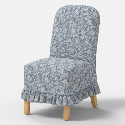 Rounded Back Slipcovered Dining Chair With Ruffle - Threshold⢠- Image 16