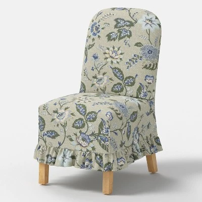 Rounded Back Slipcovered Dining Chair With Ruffle - Threshold⢠- Image 15