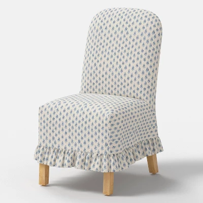 Rounded Back Slipcovered Dining Chair With Ruffle - Threshold⢠- Image 17