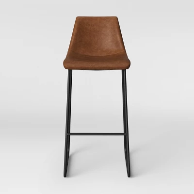 Bowden Faux Leather Barstool - Threshold⢠- Image 6