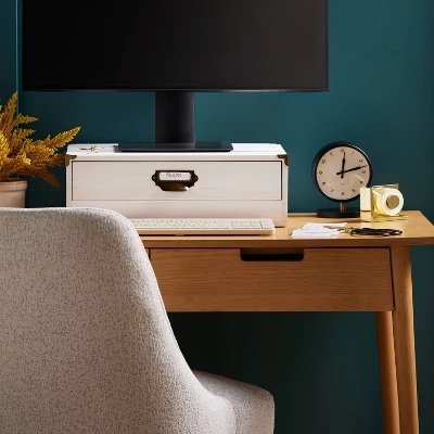 Monitor Stand White Wood - Thresholdâ˘