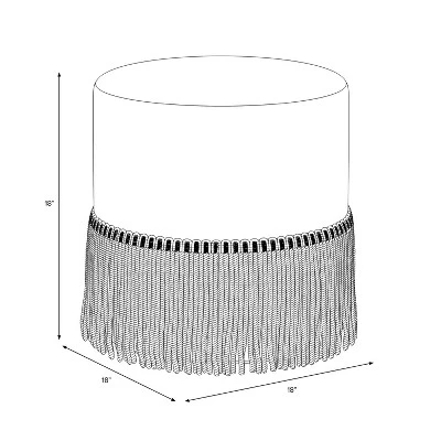 Fringe Ottoman - Threshold™ - Image 3