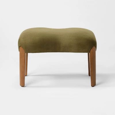 Wood Leg Ottoman Green - Threshold⢠Designed With Studio McGee - Image 2