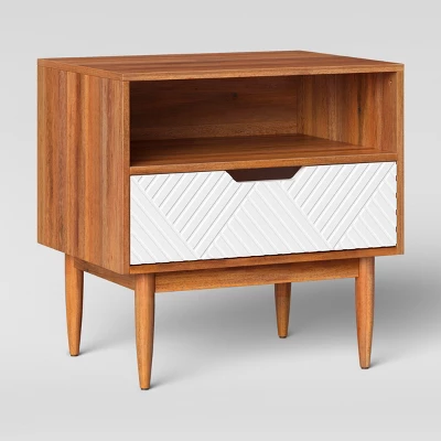 Touraco Nightstand White/Brown - Threshold™ - Image 2