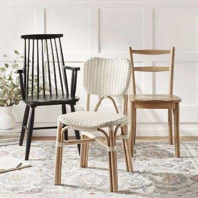 Canton Rattan And Woven Dining Chair White - Threshold™ - Image 4
