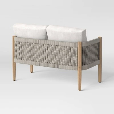 Pasadena Patio Loveseat - Gray - Threshold⢠Designed With Studio McGee - Image 3