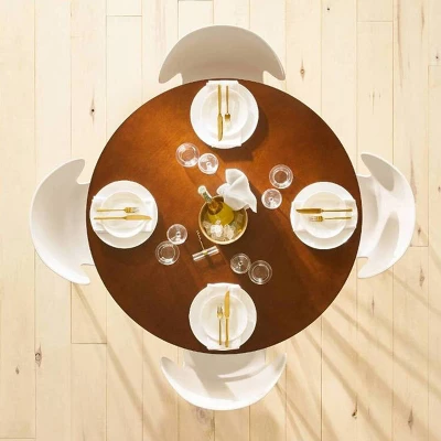 44" Maston Dining Table Round Hazelnut - Threshold⢠- Image 6
