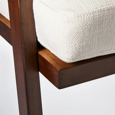 Grantsville Wood Frame Accent Chair With Grid Back - Threshold⢠Designed With Studio McGee - Image 4