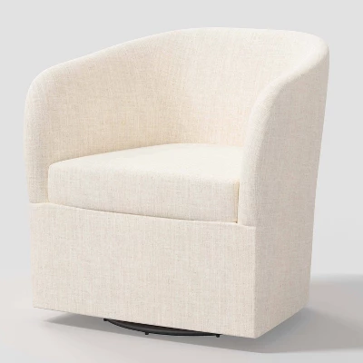 Rhea Swivel Chair In Linen - Threshold⢠- Image 11