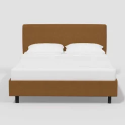 Kelsey Platform Bed In Textured Linen - Thresholdâ˘