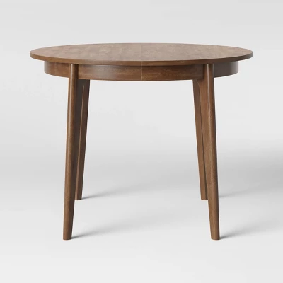 Astrid Mid-Century Round Extendable Dining Table - Threshold⢠- Image 4
