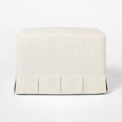 Box Pleat Upholstered Ottoman - Threshold⢠Designed With Studio McGee - Image 2