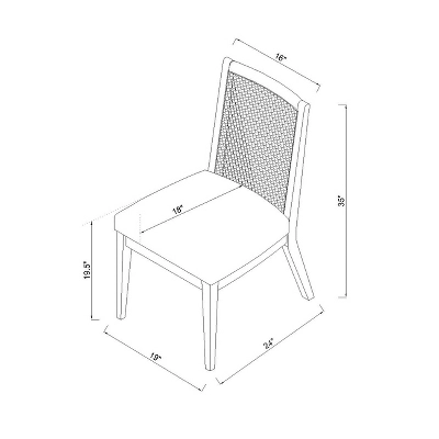 Corella Cane And Wood Dining Chair Natural - Threshold⢠- Image 4